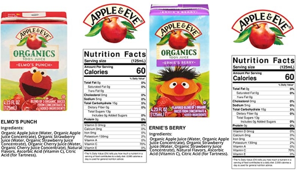 Purchase Apple & Eve Sesame Street Organics Juice Box (32 Count) Variety Pack on Amazon.com