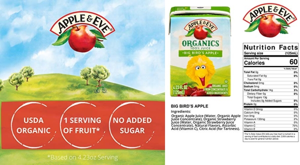 Purchase Apple & Eve Sesame Street Organics Juice Box (32 Count) Variety Pack on Amazon.com