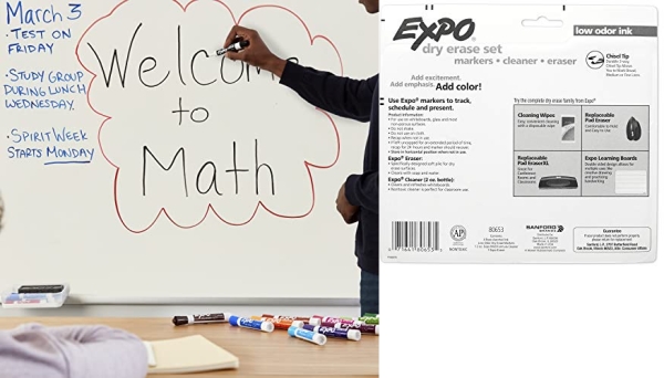Purchase EXPO Dry Erase Marker Set, Chisel Tip, 6 Piece on Amazon.com