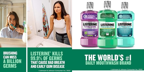 Purchase Listerine Antiseptic Mouthwash, Fresh Burst, 1 Liter on Amazon.com