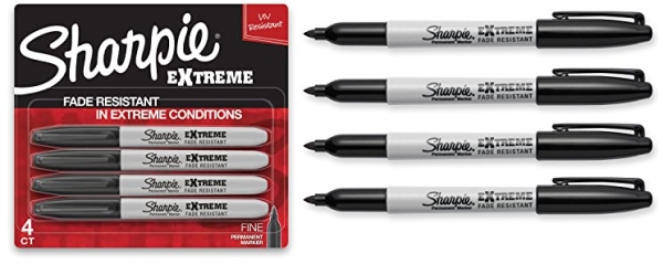Purchase Sharpie Extreme Permanent Markers, Black, 4-Count on Amazon.com