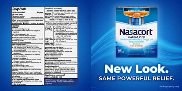 Purchase Nasacort Allergy 24HR Nasal Spray for Adults, Non-Drowsy & Alcohol-Free, 60 Sprays, 0.37 fl. oz. on Amazon.com