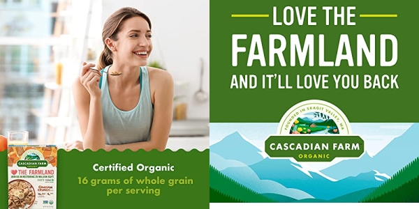 Purchase Cascadian Farm Organic Graham Crunch Cereal 9.6 oz Box on Amazon.com