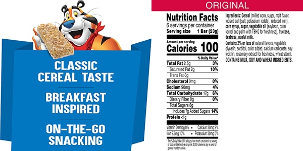 Purchase Kellogg's Frosted Flakes Cereal Bars, Original, On The Go Snack Food, 38.4oz Case (8 Count) on Amazon.com