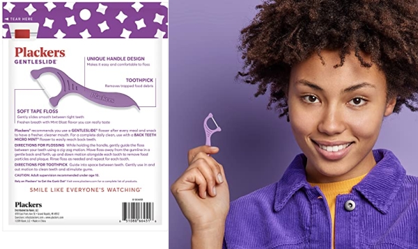 Purchase Plackers Gentleslide Dental Floss Picks, 90 Count on Amazon.com