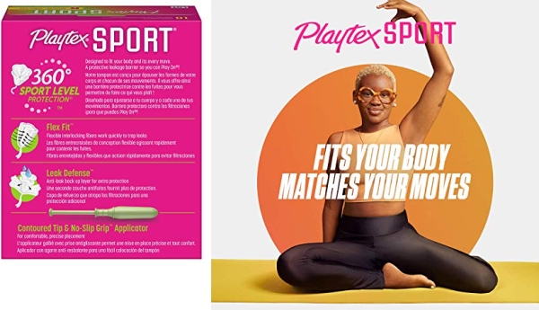 Purchase Playtex Sport Tampons with Flex-Fit Technology, Regular, Unscented - 18 Count on Amazon.com