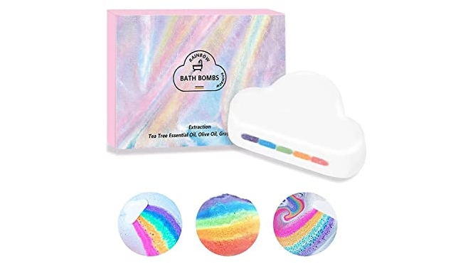 Purchase Rainbow Cloud Bath Bomb, Gift Box Wrapped at Amazon.com
