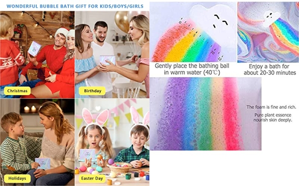 Purchase Rainbow Cloud Bath Bomb, Gift Box Wrapped on Amazon.com