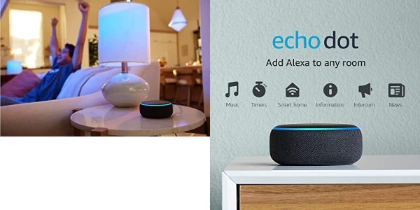 Purchase Echo Dot (3rd Gen) - Smart speaker with Alexa - Charcoal on Amazon.com