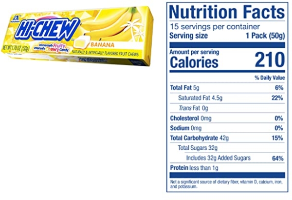 Purchase Hi-Chew Stick, Banana, 1.76 Ounce (Pack of 15) on Amazon.com