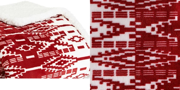 Purchase Eddie Bauer, Ultra-Plush Collection, Throw Blanket-Reversible Sherpa Fleece Cover, San Juan Red Clay on Amazon.com