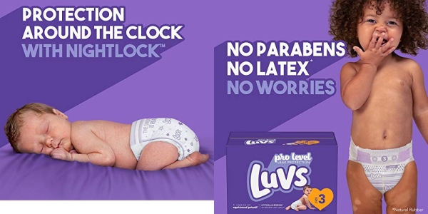 Purchase Diapers Newborn/Size 1 (8-14 lb), 252 Count - Luvs Ultra Leakguards Disposable Baby Diapers, ONE MONTH SUPPLY on Amazon.com