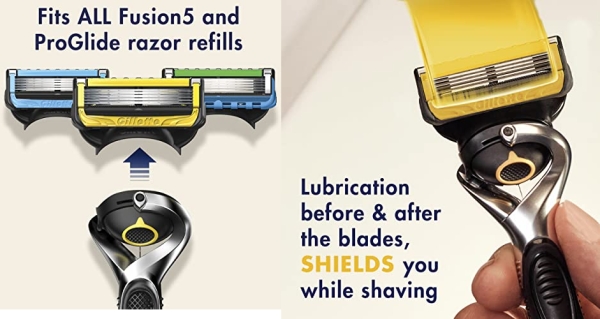 Purchase Gillette Fusion5 ProShield Men's Razor Blades, 4 Count on Amazon.com