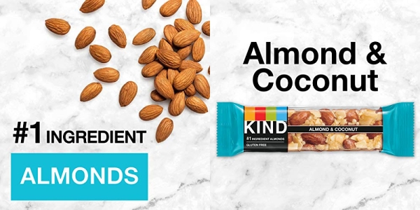 Purchase KIND Bars, Almond and Coconut, Gluten Free, 1.4 Ounce Bars, 24 Count on Amazon.com