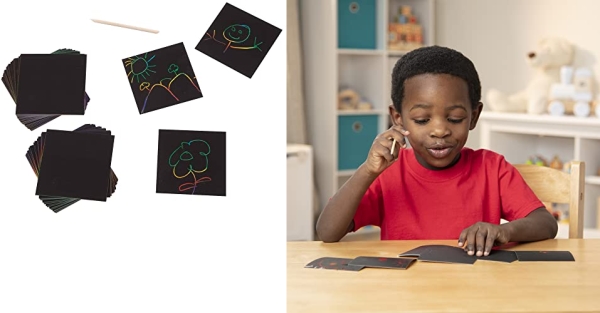 Purchase Melissa & Doug Scratch Art Box of Rainbow Mini Notes on Amazon.com