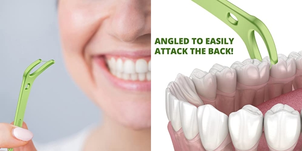 Purchase Plackers Back Teeth Micro Mint Dental Floss Picks, 75 Count on Amazon.com