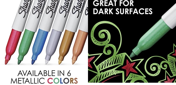 Purchase Sharpie Fine Point Metallic Silver Permanent Marker, 2 Markers on Amazon.com