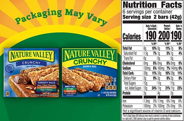 Purchase Nature Valley Granola Bars Variety Pack, 8.94 oz, 12 ct on Amazon.com