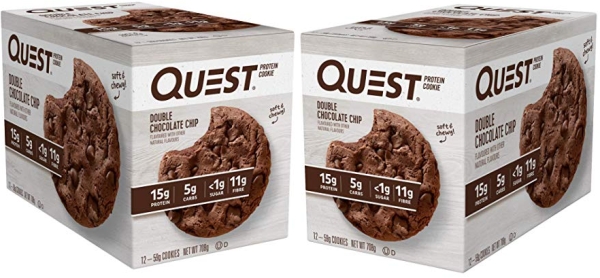 Purchase Quest Nutrition Double Chocolate Chip Protein Cookie, High Protein, Low Carb, 12 Count on Amazon.com