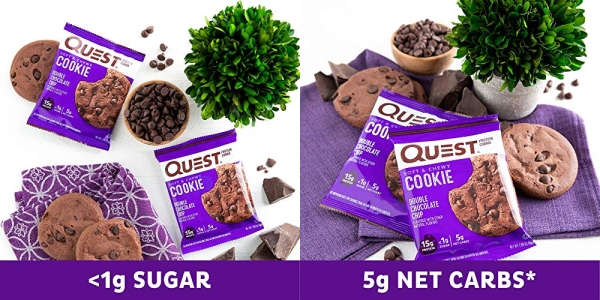 Purchase Quest Nutrition Double Chocolate Chip Protein Cookie, High Protein, Low Carb, 12 Count on Amazon.com