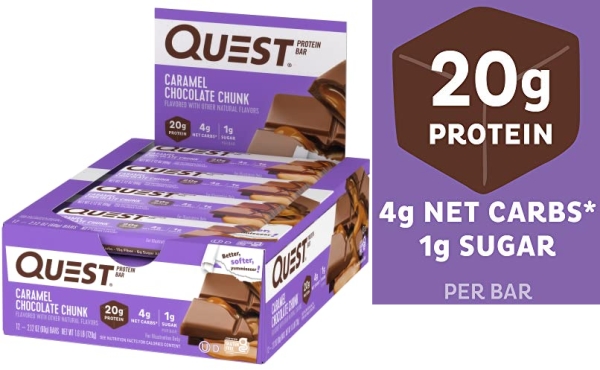 Purchase Quest Nutrition Caramel Chocolate Chunk, 12 Count on Amazon.com