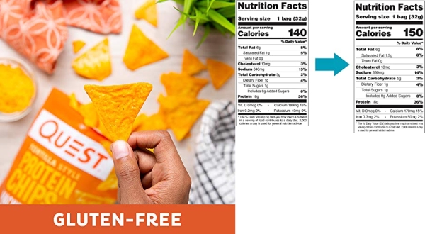 Purchase Quest Nutrition Tortilla Style Protein Chips, Low Carb, Pack of 12 Nacho Cheese 13.2 Ounce on Amazon.com