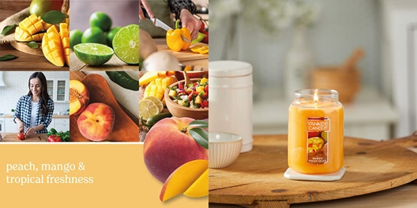 Purchase Yankee Candle Large Jar Candle Mango Peach Salsa on Amazon.com
