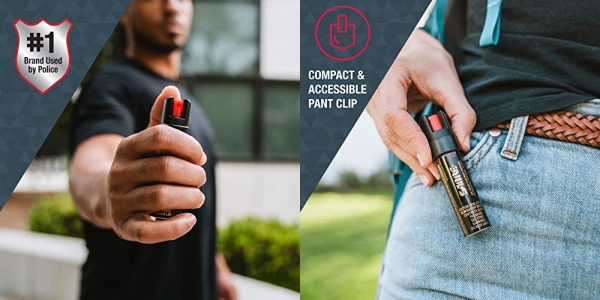 Purchase SABRE Advanced Compact Pepper Spray with Clip 3-in-1 Formula on Amazon.com