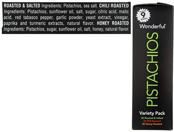 Purchase Wonderful Pistachios, No Shell Nuts, Variety Pack (Pack of 9) on Amazon.com