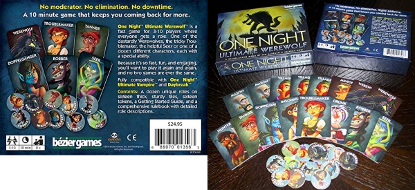 Purchase Bezier Games One Night Ultimate Werewolf on Amazon.com