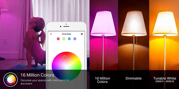Purchase Kasa Smart Bulb, Full Color Changing Dimmable WiFi LED Light Bulb Compatible with Alexa and Google Home on Amazon.com