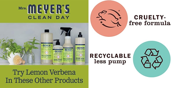 Purchase Mrs. Meyer's Clean Day Hand Lotion for Dry Hands, Non-Greasy Moisturizer Made with Essential Oils, Cruelty Free Formula, Lemon Verbena Scent, 12 oz on Amazon.com
