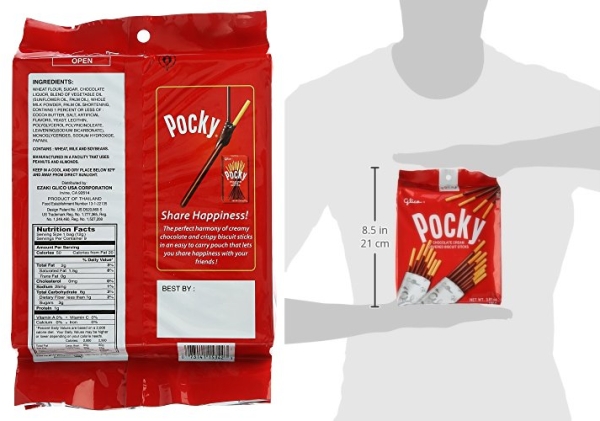 Purchase Glico Pocky, Chocolate Cream Covered Biscuit Sticks (9 Individual Bags), 4.13 oz on Amazon.com