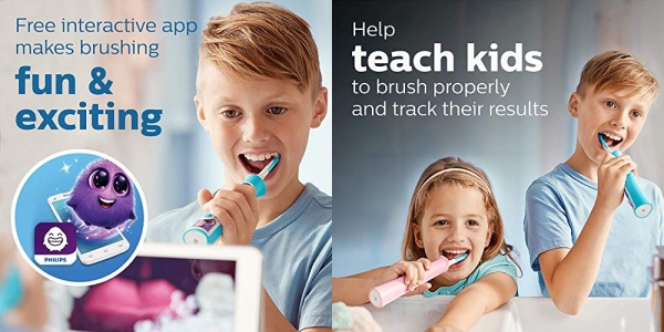 Purchase Philips Sonicare for Kids 3+ Bluetooth Connected Rechargeable Electric Power Toothbrush, Interactive for Better Brushing on Amazon.com