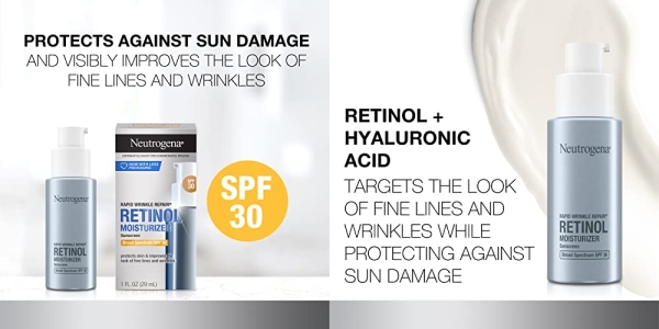 Purchase Neutrogena Rapid Wrinkle Repair Retinol Anti-Wrinkle Moisturizer with SPF 30, 1 fl. oz on Amazon.com