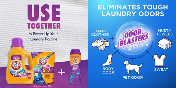 Purchase Arm & Hammer Liquid Laundry Detergent Plus OxiClean & Odor Blasters, Fresh Burst, 118.1oz 75 Loads on Amazon.com