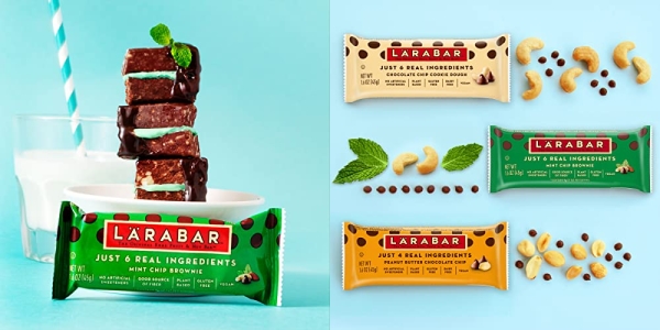 Purchase Larabar Mint Chip Brownie, Gluten Free Vegan Fruit & Nut Bar, 1.6 oz Bars, 16 Ct on Amazon.com