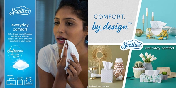 Purchase Scotties Everyday Comfort Facial Tissues, 92 Tissues per Box, 4 Pack, 92 Count (Pack of 4) on Amazon.com