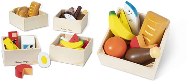 Purchase Melissa & Doug Food Groups - 21 Wooden Pieces and 4 Crates on Amazon.com