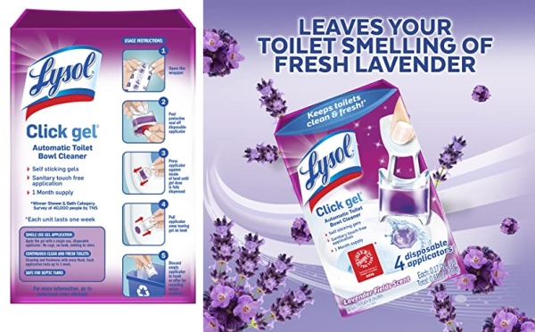 Purchase Lysol Automatic Toilet Bowl Cleaner, Lavender, 6 Count on Amazon.com