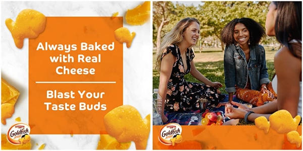 Purchase Goldfish Flavor Blasted Crackers, Xtra Cheddar Snack Pack, 0.9 oz, 9-CT Multi-Pack Tray on Amazon.com