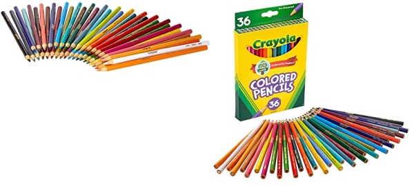 Purchase Crayola Colored Pencil Set, School Supplies, Assorted Colors, 36 Count, Long on Amazon.com