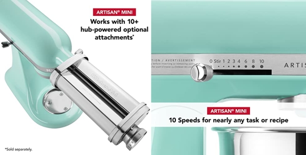 Purchase Kitchenaid Artisan Mini Plus 3.5-Qt. Tilt-Head Stand Mixer with Flex Edge Beater on Amazon.com