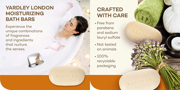 Purchase Yardley London Shea Buttermilk Sensitive Skin Naturally Moisturizing Bath Bar, 4.25 ounce on Amazon.com