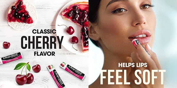 Purchase Chapstick Classic Cherry Flavor Skin Protectant Flavored Lip Balm Tube, 0.15 Oz on Amazon.com