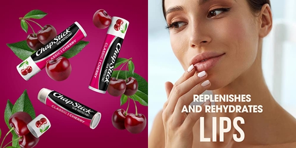 Purchase Chapstick Classic Cherry Flavor Skin Protectant Flavored Lip Balm Tube, 0.15 Oz on Amazon.com