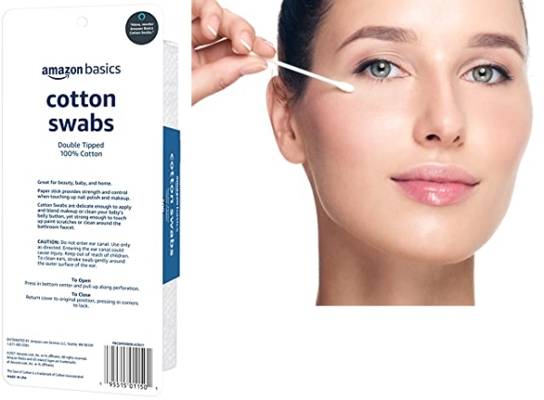 Purchase Amazon Basics Cotton Swabs, 500 ct, 1-Pack on Amazon.com