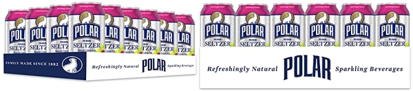 Purchase Polar Seltzer Water Raspberry Lime, 12 fl oz cans, 24 pack on Amazon.com