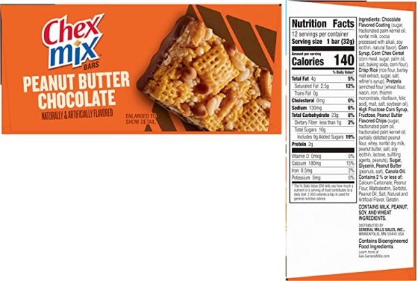 Purchase Chex Mix Snack Bars, Peanut Butter Chocolate, 13.56 oz, 12 Count Box on Amazon.com