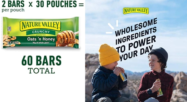 Purchase Nature's Valley granola bars, Crunchy Oats N Honey, 60 Count on Amazon.com